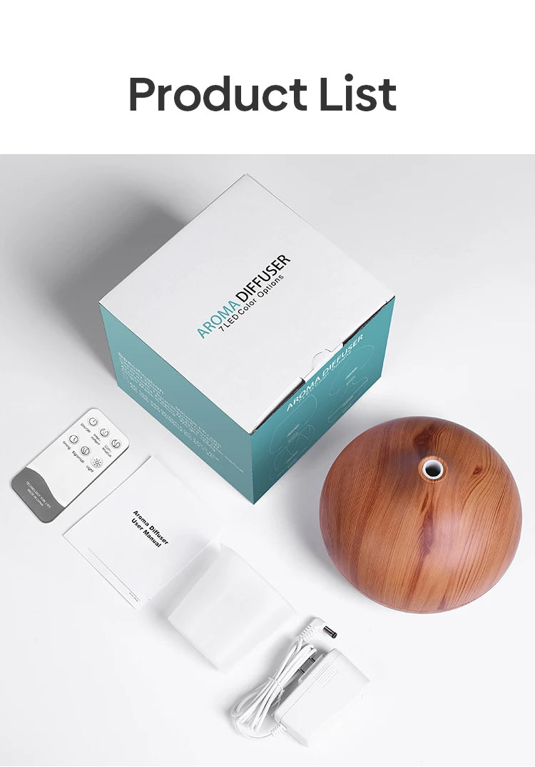 Wood Grain Ultrasonic Humidifier