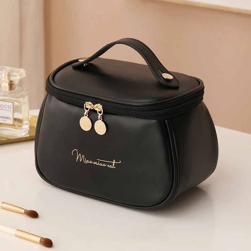 Cute Waterproof Large Capacity Portable PU Makeup Bag