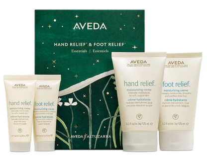 Aveda Hand Relief and Foot Relief Moisturizing Cream Travel Size Set