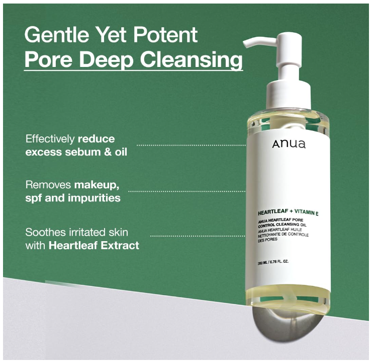 Anua Heartleaf Pore Control Cleansing Oil