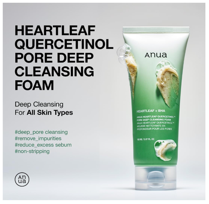 Anua Heartleaf Quercetinol Pore Deep Cleansing Foam